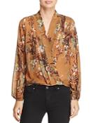Dra Fabe Crossover Floral-print Top