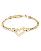 John Hardy 14k Yellow Gold Classic Chain Adwoa Heart Medium Chain Bracelet