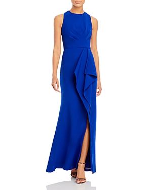 Eliza J Sleeveless Draped Gown