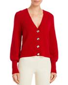T Tahari Rhinestone Button Cardigan