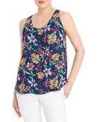 Johnny Was Reversible Floral Print Tank Top