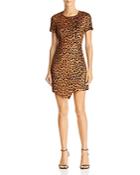 Aqua Leopard Print Faux Suede Dress - 100% Exclusive