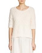 Maje Monnaie Cable Knit Sweater