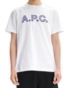 A.p.c. Romain Cotton Embroidered Logo Graphic Tee
