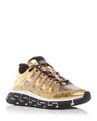 Versace Men's Trigreca Glitter Low Top Sneakers