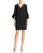 Laundry By Shelli Segal Bell-sleeve Crepe Dress