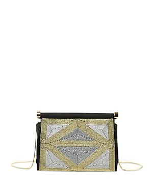 Alberta Ferretti Embellished Satin Evening Bag