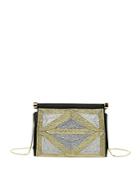 Alberta Ferretti Embellished Satin Evening Bag