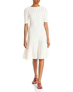 Boss Knit Fit And Flare Dress