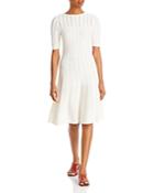 Boss Knit Fit And Flare Dress