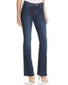 Mother The Weekender Fray Flared Jeans In Disco Doll