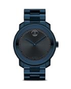 Movado Bold Large Watch With Navy Dial, 42.5mm