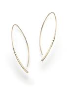 Lana Jewelry 14k Yellow Gold Small Arch Hoop Earrings