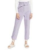 Ted Baker Paperbag Tapered Leg Jeans In Lilac