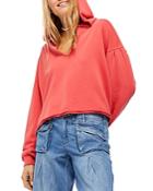 Free People Sunrise Sunset Cotton Cropped Hoodie