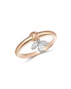 Bloomingdale's Diamond Marquise Charm Ring In 14k White And Rose Gold, 0.25 Ct. T.w. - 100% Exclusive