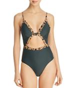 Dolce Vita Front Opening Triangle One Piece Swimsuit