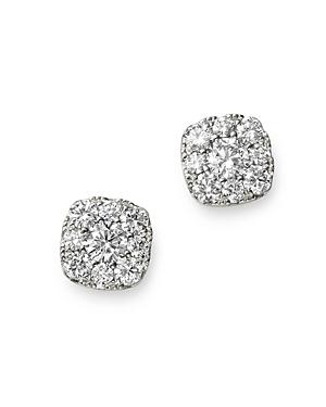 Bloomingdale's Diamond Small Cluster Stud Earrings In 14k White Gold, 0.33 Ct. T.w. - 100% Exclusive