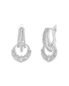 Colette Jewelry 18k White Gold Galaxia Diamond Moon Drop Earrings