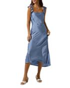 Astr The Label Rina Flutter Strap Midi Dress