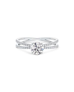 De Beers Forevermark Platinum Micaela's Diamond X Engagement Ring