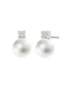 Jankuo Faux Pearl Stud Earrings - Compare At $28