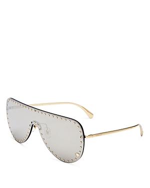 Versace Women's Rimless Shield Sunglasses, 142mm