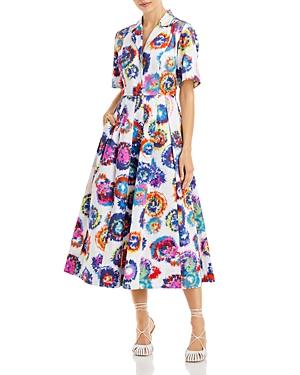 Jason Wu Printed Midi Shirt Dress