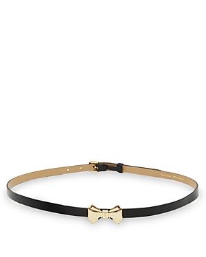 Ted Baker Curved Bow Leather Belt