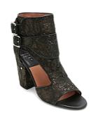 Laurence Dacade Women's Rush Glitter Lace Block Heel Sandals