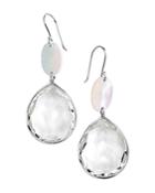 Ippolita Sterling Silver Ondine Clear Quartz & Mother-of-pearl Oval & Teardrop Earrings