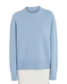 Lanvin Embellished Back Logo Wool & Cashmere Sweater
