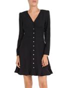 The Kooples Simply Snap-front Crepe Dress