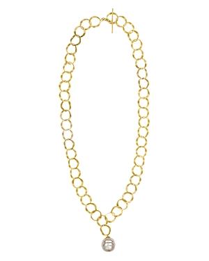 Majorica Linked-ring Simulated Pearl Pendant Necklace, 24