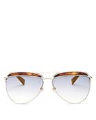 Marc Jacobs Women's Brow Bar Aviator Sunglasses, 61mm