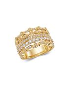 Bloomingdale's Diamond Multi-row Band In 14k Yellow Gold, 0.75 Ct. T.w. - 100% Exclusive
