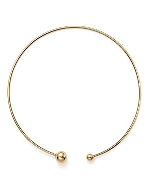 14k Yellow Gold Removable Bead Collar Necklace, 17