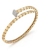 Roberto Coin 18k Yellow And White Gold Pois Moi Chiodo Bangle With Diamonds - 100% Bloomingdale's Exclusive