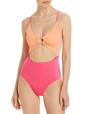 Solid & Striped Esme Color Blocked One Piece Swimsuit