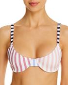 Caroline Constas Mykela Striped Bikini Top