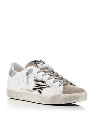 Golden Goose Women's Super-star Calf Hair Low Top Sneakers