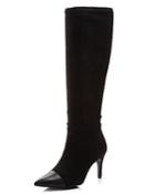 Charles David Women's Parish Pointed Toe Suede & Leather Boots
