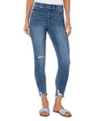 Liverpool Los Angeles Chloe Pull On Ankle Skinny Jeans In Rosemead