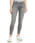 Mother Looker Ankle Fray Skinny Jeans In All Nighter