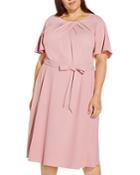 Adrianna Papell Plus Draped Divine Crepe Dress