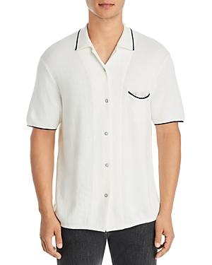 Rag & Bone Avery Herringbone Snap Front Shirt