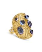 Temple St. Clair 18k Yellow Gold Isola Tanzanite & Diamond Ring