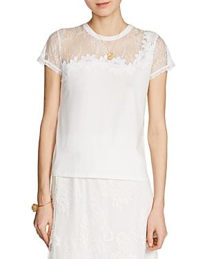 Maje Tradition Lace-trimmed Tee