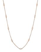 Diamond Bezel Station Necklace In 14k Rose Gold, .70 Ct. T.w. - 100% Exclusive