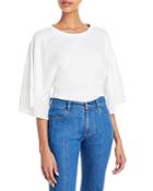 See By Chloe Pleated Cuff Top